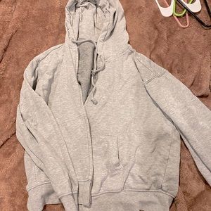 Basic grey zip up
